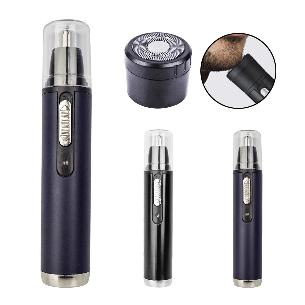 Painless USB Rechargeable Beard Shaver Ear & Nose Hair Trimmer
