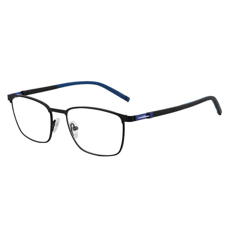 Luxury Fashion Fashion Business Metal Square Glasses for Men Prescription Eyeglasses Optical Spectacles Frame