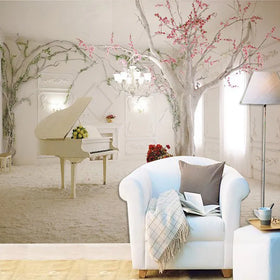 3D Three-Dimensional Nordic Style Tv Background Wall Wallpaper European Simple Modern Mural Living Room Bedroom Background Wall