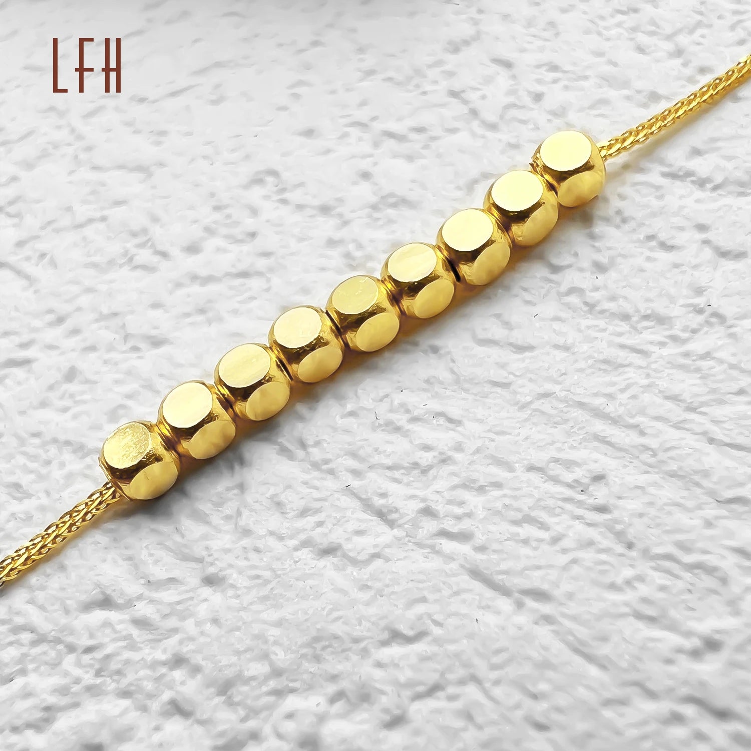 Fashion Yellow Preserving Square Bracelet 18k Real Gold Jewelry Real 18k Pure Gold Bracelet Wholesale Au750 Gold Bracelet