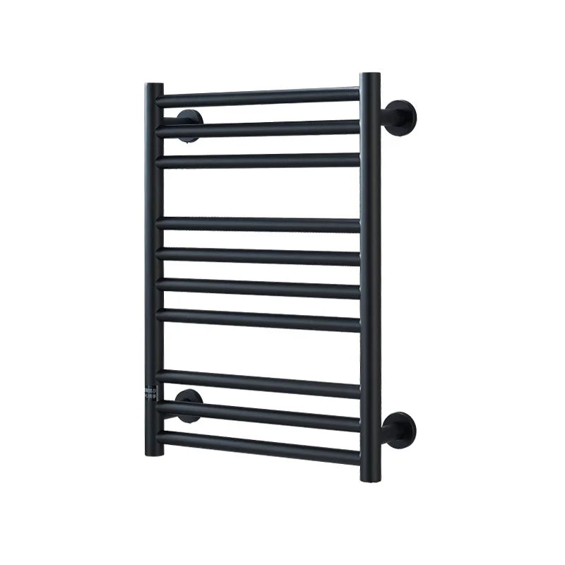 Wall Mounted Stainless Steel Modern Bath Towel Warmer Rack with Chrome Finish Heating Function for Bathroom