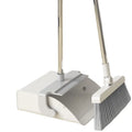 Best Sale PP & Aluminum Broom and Dustpan Set with Extendable Adjustable Long Handle White+Gray 72cm
