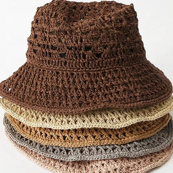 WD-A809   Summer Paper Hollow Breathable  Travel Sun Hat