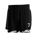 2 in 1 Training Shorts Men Compression Fit Abrasion-Resistant Quick-Dry Sublimation Printing for Judo No-Gi