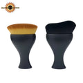Manufacturer Price Facial Makeup Brush Wave Arc Curved Hair Liquid Concealer Handle Foundation Body Tanning Brush