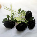 E-20148 Wholesale Boy Graduation Flower Small Single Rose Flower Bouquet Black Roses Weddings Black Rose Fashion for  Gift