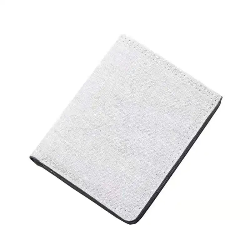 Wholesale Canvas Men's Trifold Wallet with Cord Ladies Wallets Canvas White