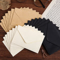 Custom Black Cardboard Recycled Envelope Thank You Card Envelopes with Your Own logo Letter Premium Envelope Kraft Paper