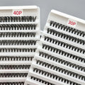 New DIY Lash 20p 40p 18mm Winged Cluster Lashes Kit Logo Bond & Seal 16mm Segment Eyelash for Eye Makeup