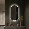 OEM ODM Custom Oval LED Bathroom Mirror Backlit Anti Fog Smart Mirror Factory Wholesale
