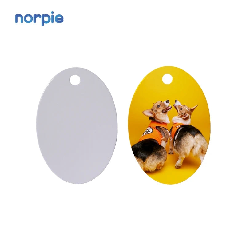 Custom Sublimation Aluminum Double Side Printing Circle Pet Id Name Tags Metal Dog Tag for Dog and Cat