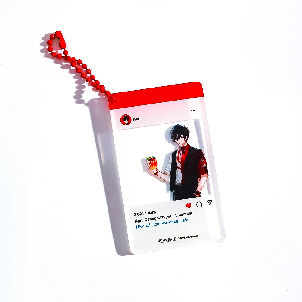 CNAWO Custom Anime Keychain Transparent Printed Acrylic Charms Metal and Resin Material UV Printing Promotional Item