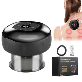 Popular 12 Level Temperature Suction Smart Ventouse Hot Cupping Therapy Massage Cups Hijama Electric Cupping Therapy Machine Set