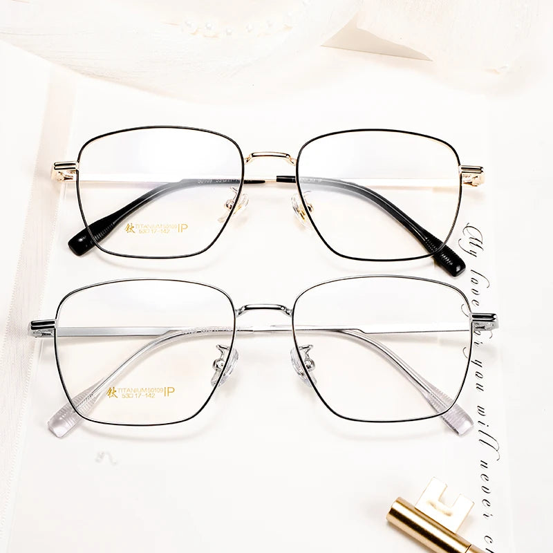Eyeglasses Frames Fengchao Manufacturer  Business Titanium Frame  Exquisite Eyeglasses Men Women Eyewear Frames
