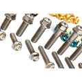 SDPSI DCT M8x1.25 15/20/25/30/35/40/45/50mm Ti GR5 TC4 Titanium Hex Concave Head Flange Bolts for Motorcycle
