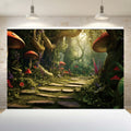 Forest Theme 100X150cm Fabric Backdrop for Party  Decorations