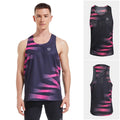 Sanken Sublimation Print Running Singlet Quick Dry Seamless Running Shirts Breathable Marathon Tank Tops Lightweight Vest