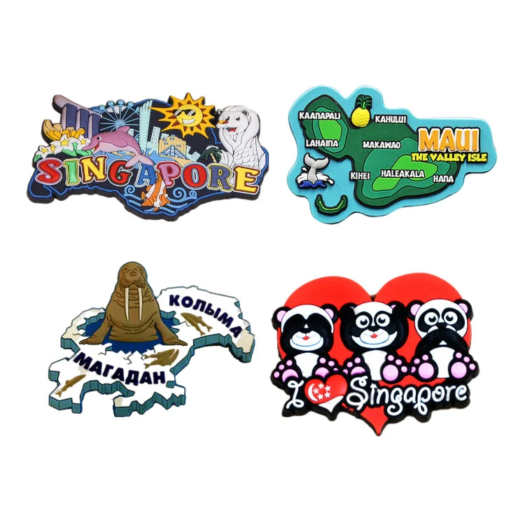Custom Silicone Blank Acrylic Rubber 3d Polyresin Soft Pvc Magnet Custom Fridge Magnet