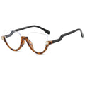 Montature Per Occhiali Tendencia Diamond Customize Femmes 2025 Cat Eye Optical Frame Anti Light Blue Half Frame Glasses
