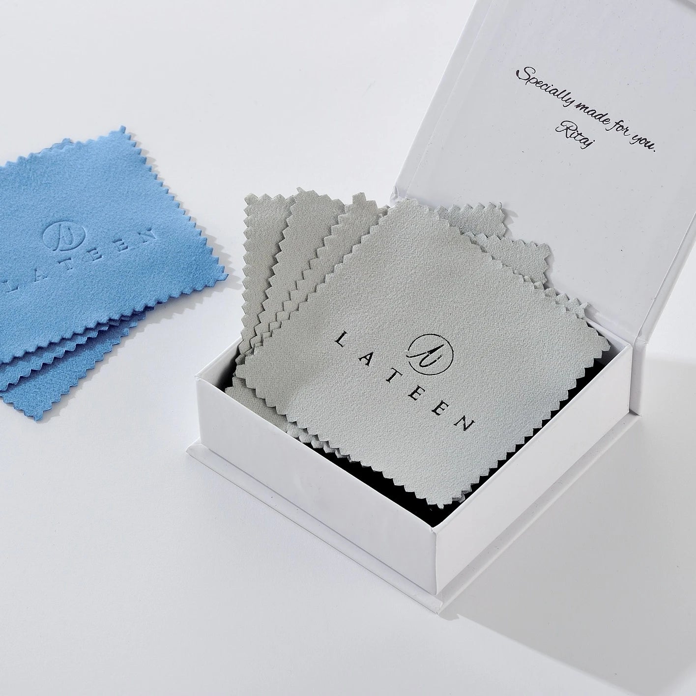 Custom Dye Colour Jewelry Eyeglasses Cleaning Cloth Custom Logo Microfiber Silver Jewelry Polishing Cleaning Cloths