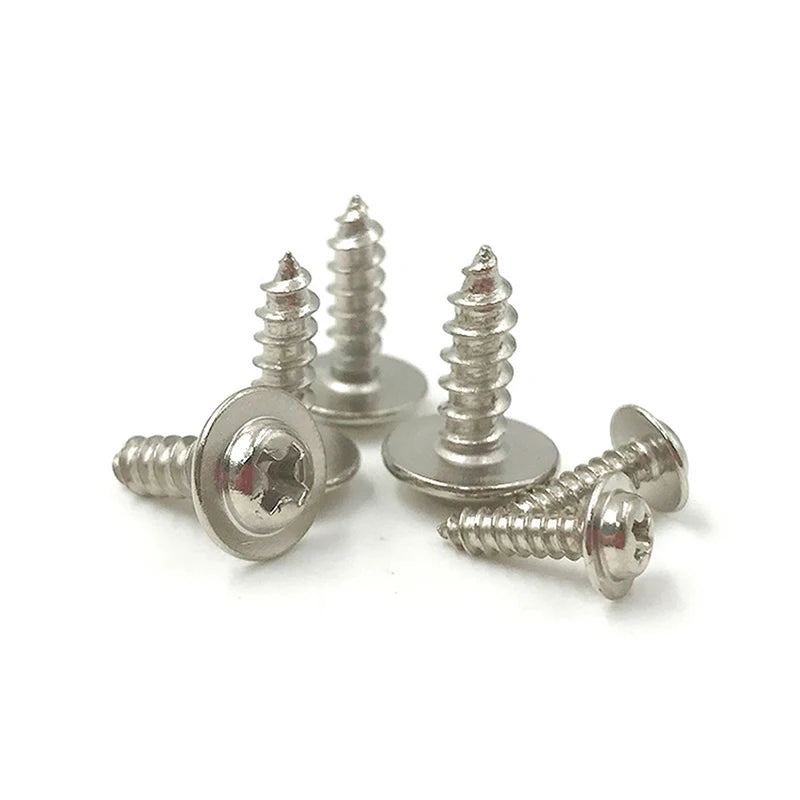 PWA Electroplated Zinc Nickel Pan Head with Medium Pointed Tail Electronic Toy Car Self Tapping Small Screw