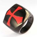 Fashion Man Jewelry Men's Cross Ring Stainless Steel Finger Ring Silver Ring for Man