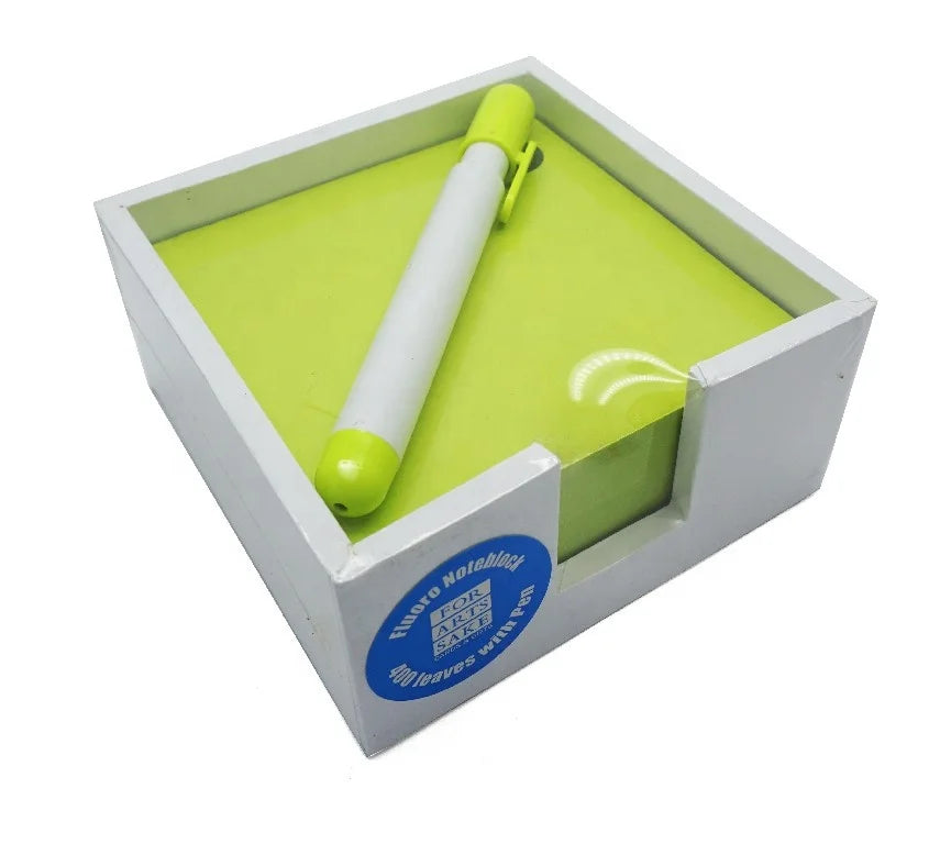 Box Memo Pad with a Pen