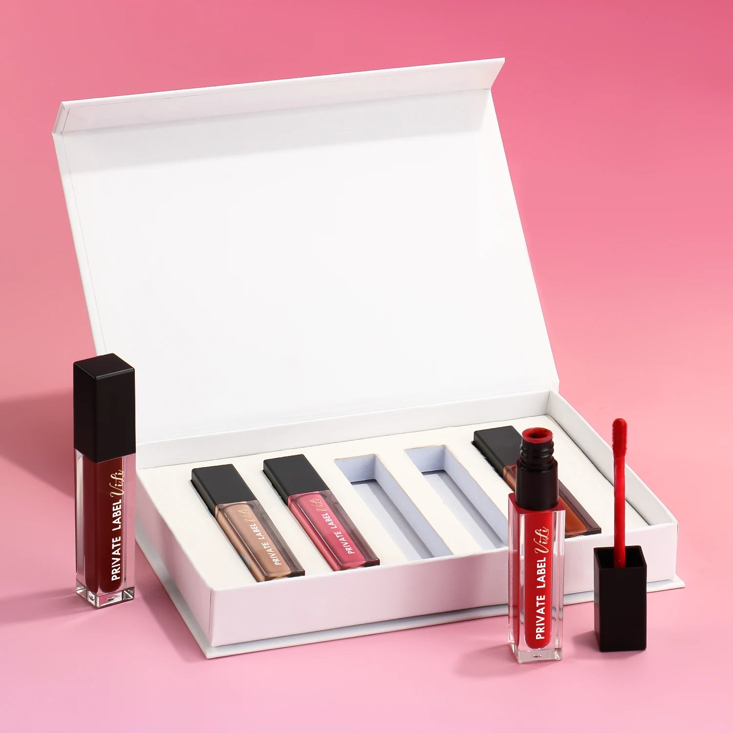 Makeup Factory  Velvet Lip Gloss Custom Logo Cosmetics High-Pigment Lip Gloss  Makeup Brand Lipgloss Set