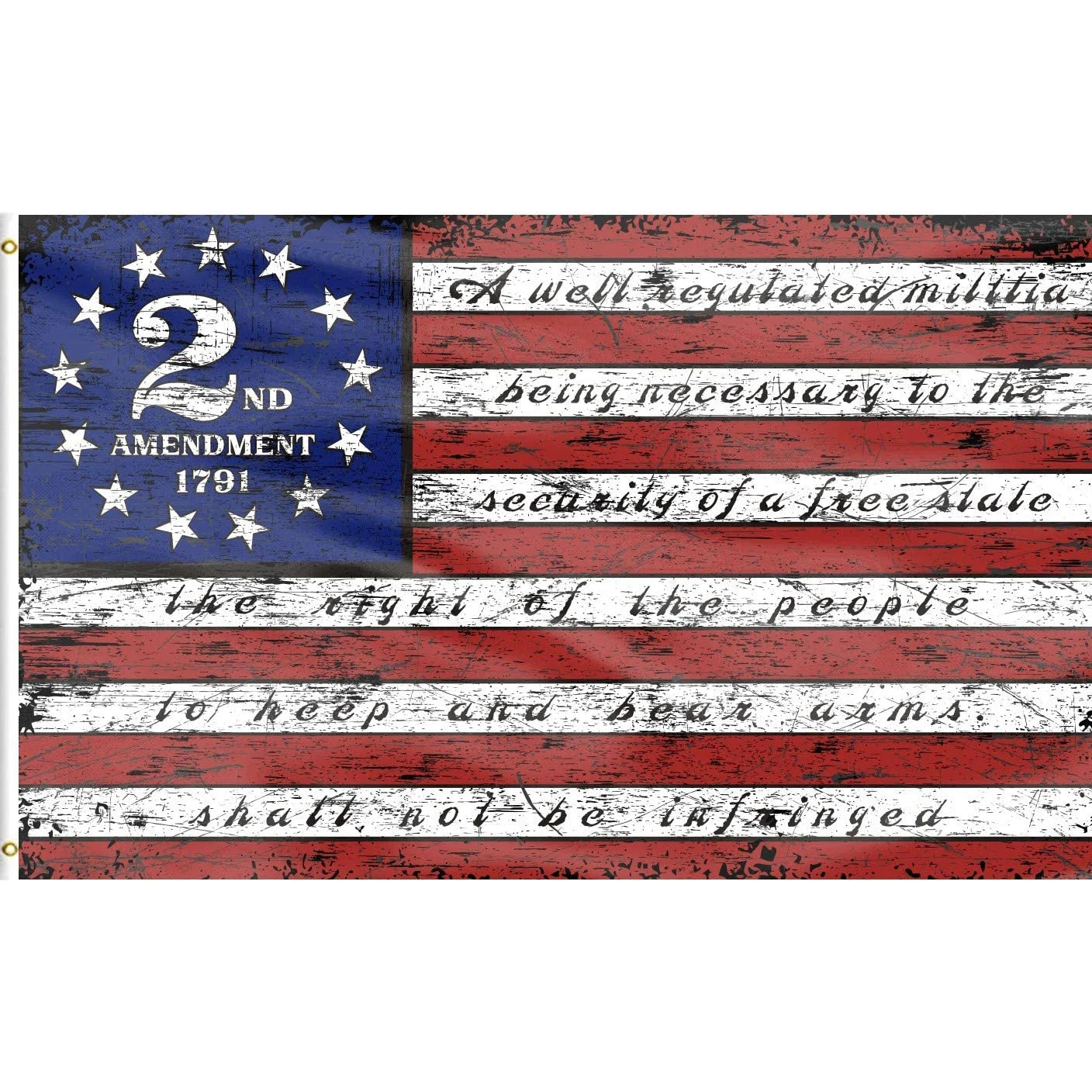 BOLISI 1791 Vintage American Flags 3x5 Polyester 1789 2nd Amendment Flag