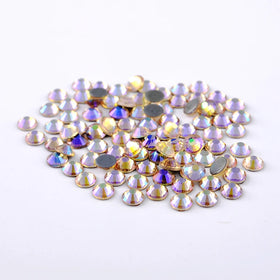 Wholesale SS4 SS6 SS8 AB Hotfix Rhinestones Bulk DIY Loose Hot Fix Crystal Stones for Clothing Accessories