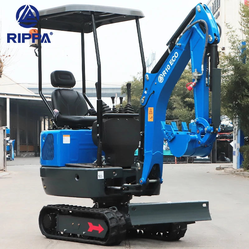 RIPPA 1Ton Excavator CE/EPA Kubota Engine Excavator Bagger Digger Machine Farm Crawler Excavator Mini for Sale