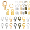 DIY Jewelry Making Supplies Assorted Metal Findings Components Kit for Necklace Earring Bracelets Lobster Clasp Connectors