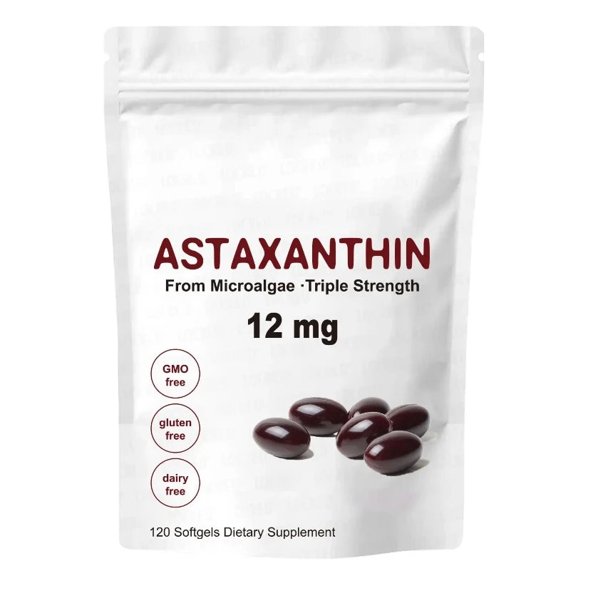 Hot Selling Product EPA/DHA Astaxanthin Oil Softgels 12mg Astaxanthin Soft Capsule Astaxanthin Oil