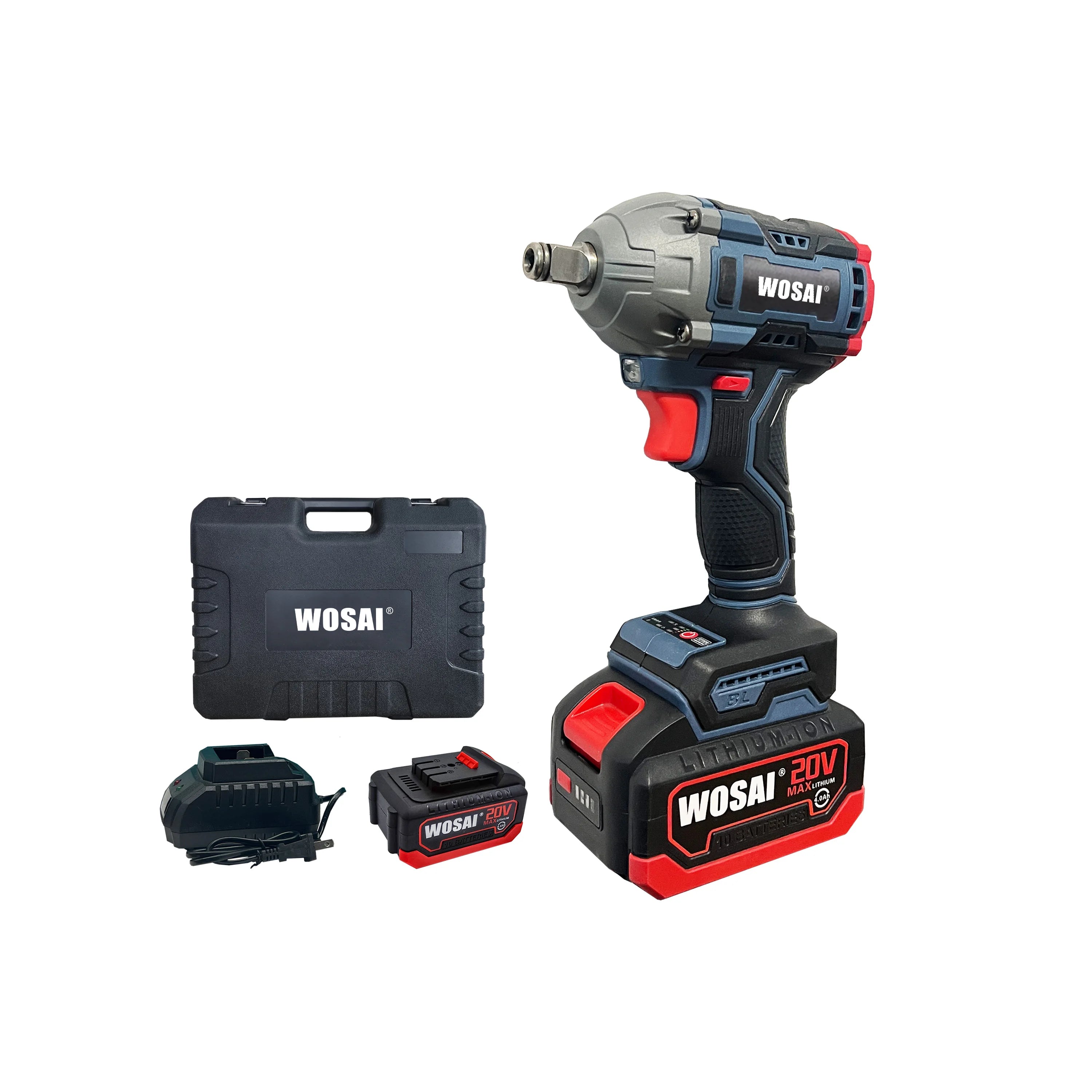 WOSAI CHINA 20V 300 N.m Cordless Lithium Ion Battery Brushless Motor Power Wrenches Impact Wrench