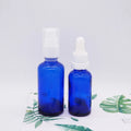 1oz Cobalt Blue 30ml Glass Bottles with Glass Eye Droppers