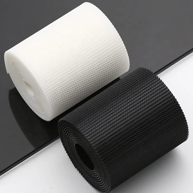 Black White Transparent Fastener Tape Reusable Adjustable Smooth Molded Plastic Soft Injection Micro Hook and Loop Tape