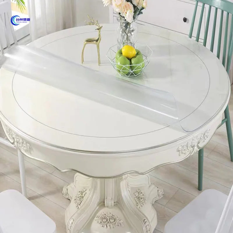Cheap Modern PVC Anti-Scald Clear Reversible Stain Resistant Home Use Tablecloth Rolls