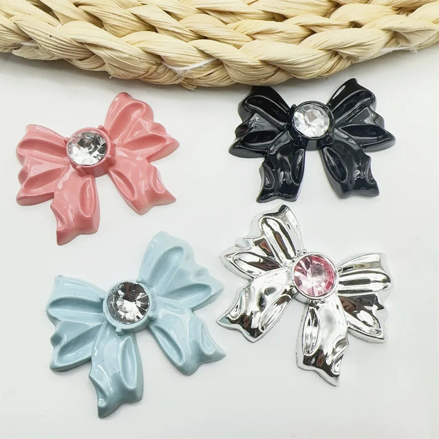 Mini Flatback Bow Tie Cream Glue DIY Accessories Phone Cases Shoes Cartoon Home Decoration Craft Ornaments Cartoon Resin Charms