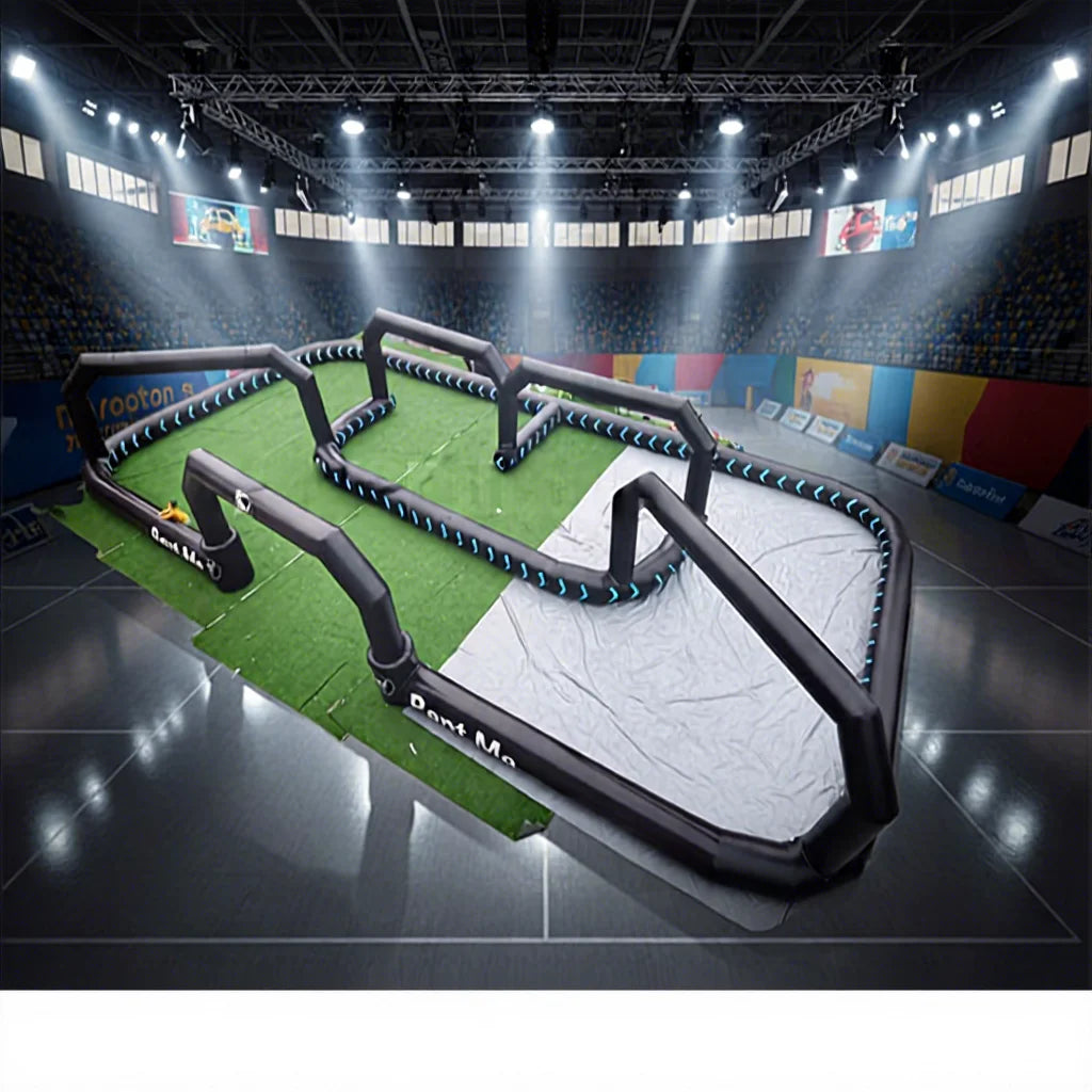 New Commercial Big Inflatable Sport Games Inflatable Running Track Inflatable Racing Track for Karting Circuit Racing Track