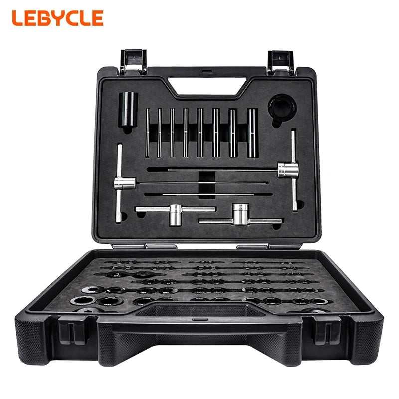 LEBYCLE Bike Hub Bearing Installation Removal Tool Bicycle Hub Bearing Remover Cycling Hub Freehub BB Bearing Installation Tool