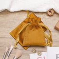 Environmental protection Reusable  Luxury Jewelry Pouches With Custom Logo Suede Velvet Small Drawstring Bag