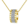 Wholesale Custom Design Jewelry 925 Silver Gold Plated CZ Necklace
