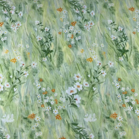 Floral Oil Painting 3D Digital Printing 40S 100GSM 100% Cotton Poplin Woven Fabric for Dress
