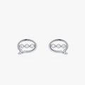 Ailmay Genuine 925 Sterling Silver Irregular Geometric Shape CZ Earrings for Women Girls Anti-allergy Fine Jewelry Gifts