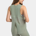 Fashion Round Neck Back Straps Sports Top Women Quick Drying Yoga Sports Shirts Wear Breathable Workout Fitness Gym Tank Tops
