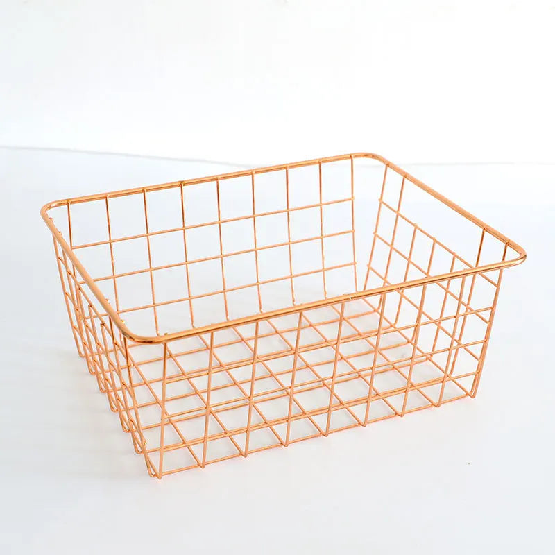 Hot Selling Household Decoration Metal Wire Storage Organizer Fruit Vegetable Basket