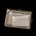 A5 A6 PVC Transparent Ring Binder Inner Pocket 6 hole Zipper File Folder Inner Pocket