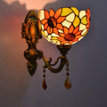 Promotional Oem China Wholesale Wall Lamp Gold Base Wall Lamps Interior Vintage tiffany Stained Glass Wall Lamp Sconce