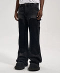 Custom Label Drop Ship Stock Street Wear Stock Men Gray Carpenter Denim Jeans