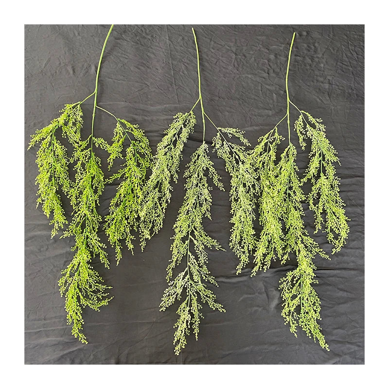 Wall Decor Artificial Plant 3 Fork Hanging Rice Particles Dekoration